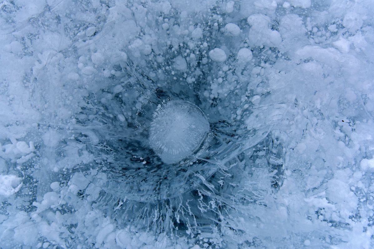 12D Fantastic Shapes Below The Surface Of The Ice Pools At Elephants Head Near Union Glacier Camp Antarctica